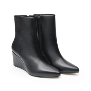 Botín Puntal Cuña Quirelli para Mujer con Suela Preacabada Estilo 303802 Negro