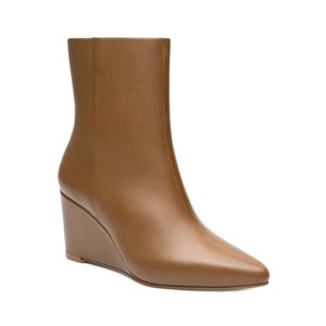 Botín Puntal Cuña Quirelli para Mujer con Suela Preacabada Estilo 303802 Tan