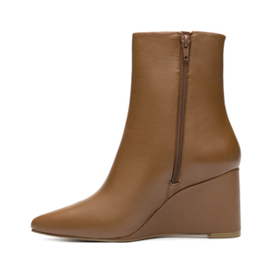 Botín Puntal Cuña Quirelli para Mujer con Suela Preacabada Estilo 303802 Tan