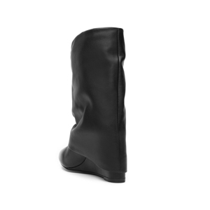 Botín Puntal Cuña Quirelli para Mujer con Suela Preacabada Estilo 303803 Negro