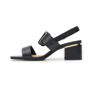 Sandalia Tacón Medio Quirelli para Mujer Estilo 304001 Negro