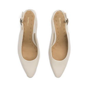 Zapatilla Destalonada Quirelli para Mujer Estilo 304402 Latte