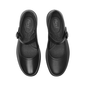 Balerina Escolar Ajustable Flexi para Mujer Estilo 35322 Negro