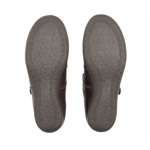Balerina Escolar Flexi para Niña con Ancho Ajustable Estilo 35902 Café