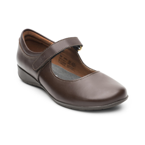 Balerina Escolar Flexi para Niña con Ancho Ajustable Estilo 35902 Café