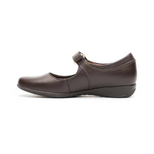 Balerina Escolar Flexi para Niña con Ancho Ajustable Estilo 35902 Café