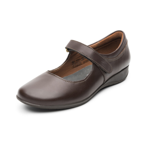 Balerina Escolar Flexi para Niña con Ancho Ajustable Estilo 35902 Café