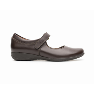 Balerina Escolar Flexi para Niña con Ancho Ajustable Estilo 35902 Café