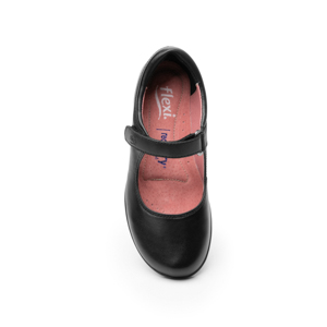Flat Escolar Flexi Con Pulsera Con Velcro Para Niña - Estilo 35902 Negro