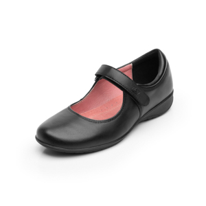 Flat Escolar Flexi Con Pulsera Con Velcro Para Niña - Estilo 35902 Negro