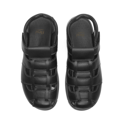 Sandalia Casual Flexi para Hombre Estilo 400026 Negro
