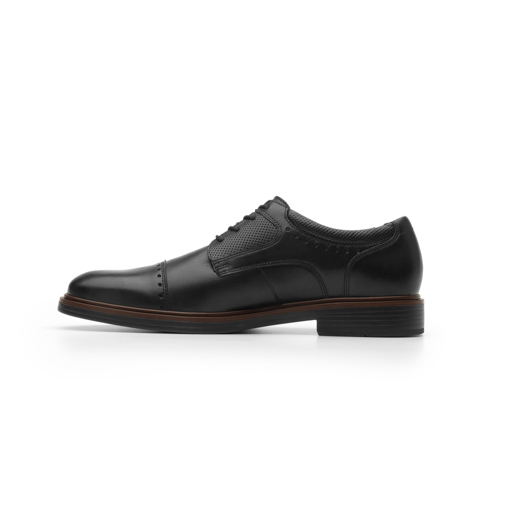 Zapato De Vestir Para Salir Flexi De Tipo Derby Para Hombre - Estilo 400102 Negro
