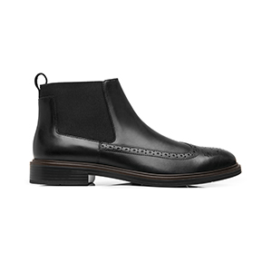 Botín Chelsea Flexi para Hombre Estilo 400118 Negro