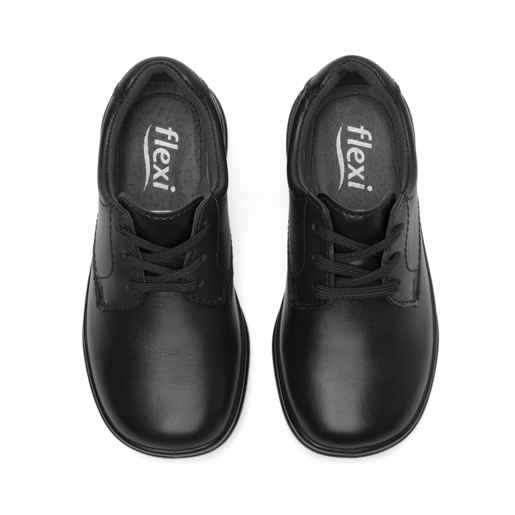 Derby Escolar Flexi para Niño con Recovery Form Estilo 402111 Negro
