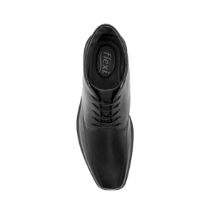 Botín Piel Con Agujetas Flexi para Hombre con Walking Soft Estilo 406404 Negro