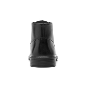 Botín Piel Con Agujetas Flexi para Hombre con Walking Soft Estilo 406404 Negro