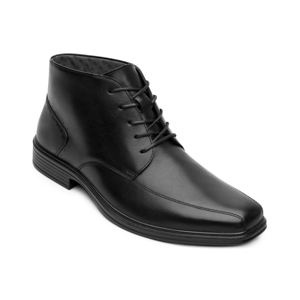 Botín Piel Con Agujetas Flexi para Hombre con Walking Soft Estilo 406404 Negro