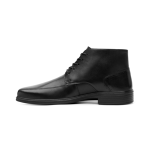 Botín Piel Con Agujetas Flexi para Hombre con Walking Soft Estilo 406404 Negro