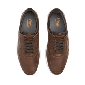 Oxford Casual Flexi para Hombre con Suela Air Shock Estilo 408101 Brandy