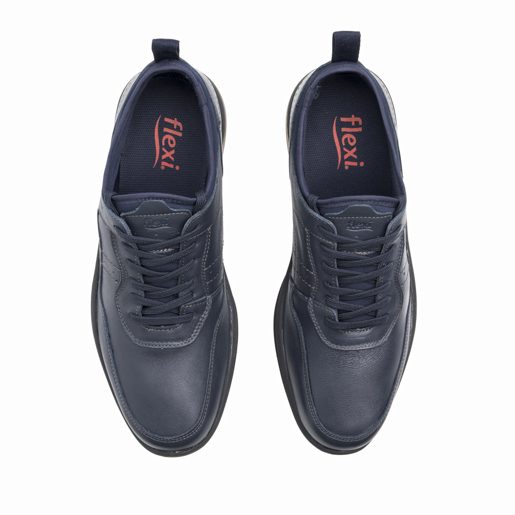 Oxford Casual Flexi para Hombre con Suela Air Shock Estilo 408101 Navy
