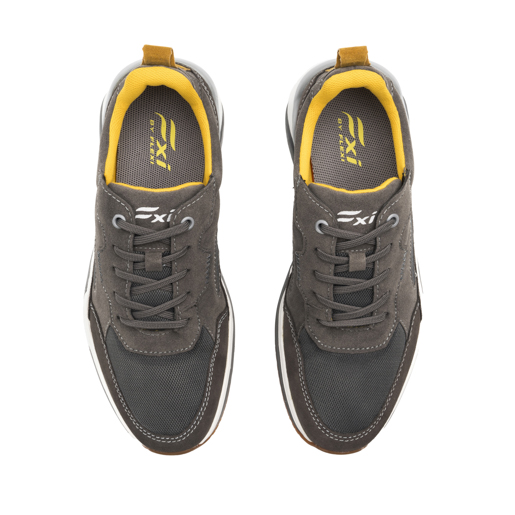 Sneaker Slip On Flexi para Hombre con Suela Extra Ligera Estilo 408801 Gris