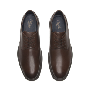 Derby Flexi para Hombre con Suela Extra Ligera Estilo 409401 Nogal