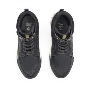 Botín Outdoor Flexi para Hombre con Suela Extra Ligera Estilo 412502 Negro