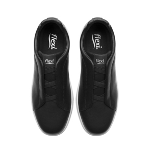 Sneaker Casual Slip On Flexi para Hombre Estilo 415307 Negro