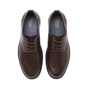 Derby Semivestir Flexi para Hombre con Ligereza Estilo 417005 Nogal