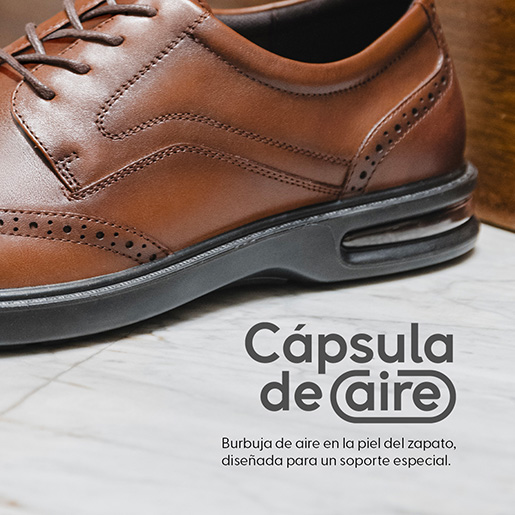Derby Flexi para Hombre con Shock Point Estilo 417702 Tan