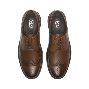 Derby Flexi para Hombre con Shock Point Estilo 417702 Tan