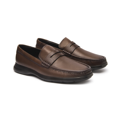 Mocasín Casual Flexi para Hombre con Ligereza Estilo 418201 Café