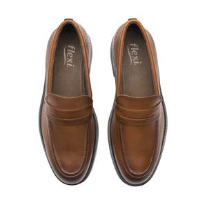 Mocasín Semivestir Flexi para Hombre Estilo 419502 Tan