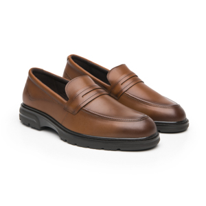 Mocasín Semivestir Flexi para Hombre Estilo 419502 Tan