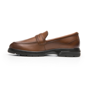 Mocasín Semivestir Flexi para Hombre Estilo 419502 Tan