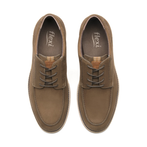 Derby Confort Flexi para Hombre Estilo 420004 Taupe