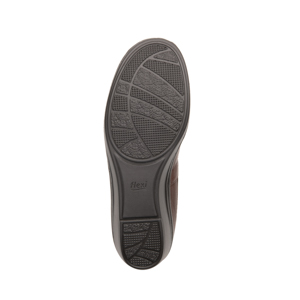 Slip On Con Detalle De Malla Y Elástico Flexi para Mujer con Plantilla Comfort Pad Estilo 45606 Café