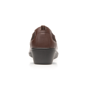 Slip On Con Detalle De Malla Y Elástico Flexi para Mujer con Plantilla Comfort Pad Estilo 45606 Café