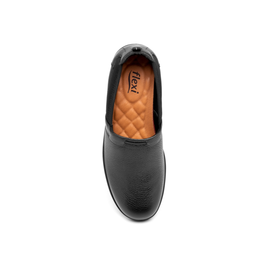Slip On Con Detalle De Malla Y Elástico Flexi para Mujer con Plantilla Comfort Pad Estilo 45606 Negro