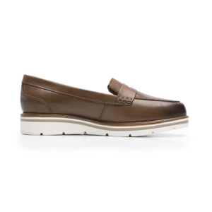 Loafer Casual Flexi para Mujer con Piel Extra Suave Estilo 45717 Nuez