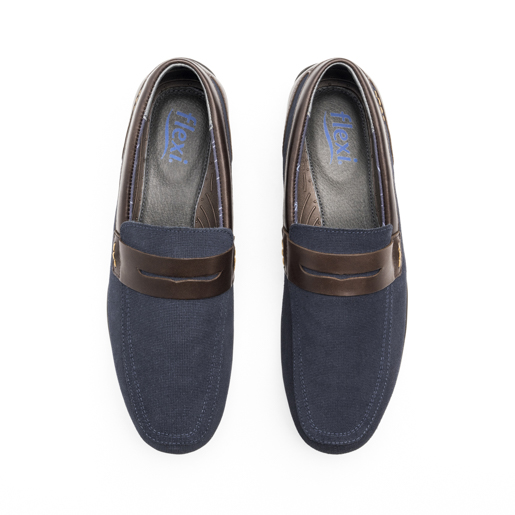 Mocasín Casual Flexi para Hombre Estilo 68617 Azul