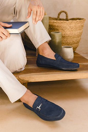 Mocasín Herraje Flexi para Hombre Estilo 68620 Nogal