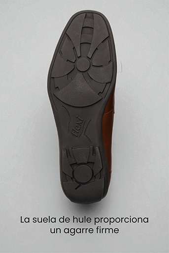 Mocasín Herraje Flexi para Hombre Estilo 68620 Nogal