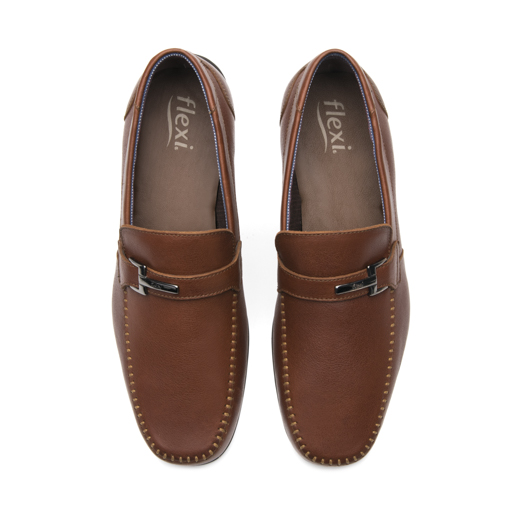 Mocasín Herraje Flexi para Hombre Estilo 68620 Nogal