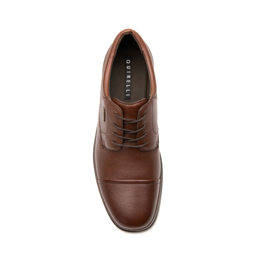 Derby Con Herraje Quirelli Quirelli para Hombre con Corte Acojinado Estilo 700905 Café
