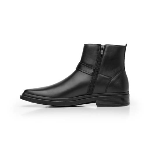Botín Semivestir Quirelli para Hombre con corte acojinado Estilo 701306 Negro