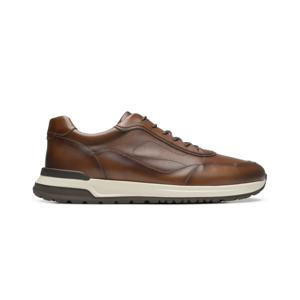Sneaker Casual De Piel Quirelli para Hombre Estilo 704605 Tan