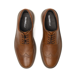 Calzado Vestir Casual Quirelli para Hombre con Corte California Estilo 705702 Tan
