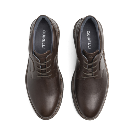 Derby Casual Quirelli para Hombre con California Auténtico Estilo 706601 Chocolate