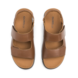 Sandalia Casual Quirelli para Hombre con Anatomic Pad Estilo 706802 Tan